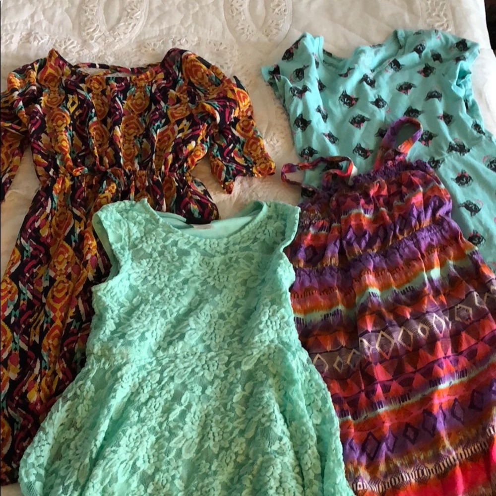 4 dresses. Good condition size 7/8.